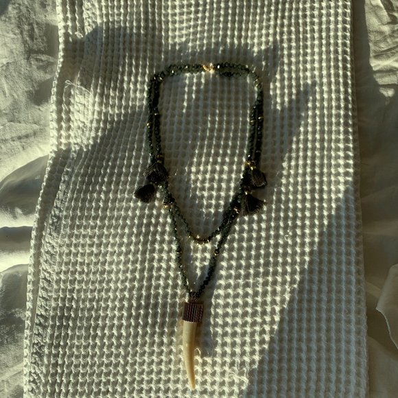 India Hicks Jewelry - NWT India Hicks Free Spirit Pendant Necklace Grey